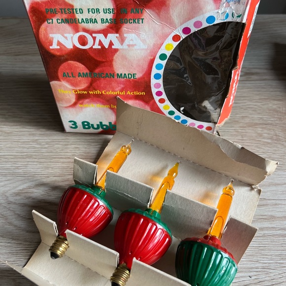 NOMA BUBBLE- LITES Nostalgia Series 1 String Lites & 3 Replacement Bulbs - Picture 14 of 16